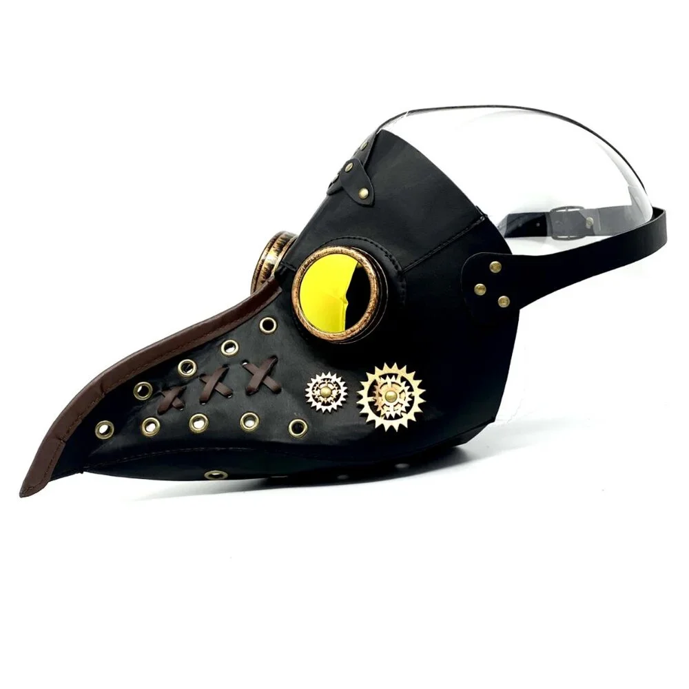 Steampunk Plague Doctor Mask, Long Nose Halloween Masquerade Party Masks